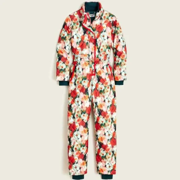 New XS S XL J Crew puffer snowsuit with Primaloft Liberty Hazy Days floral - Picture 3 of 16